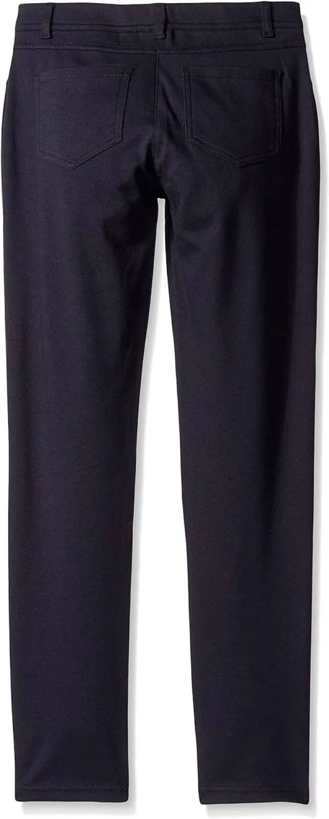 Nautica Girls Little School Uniform Interlock Skinny Leg Stretch Pants Navy 4