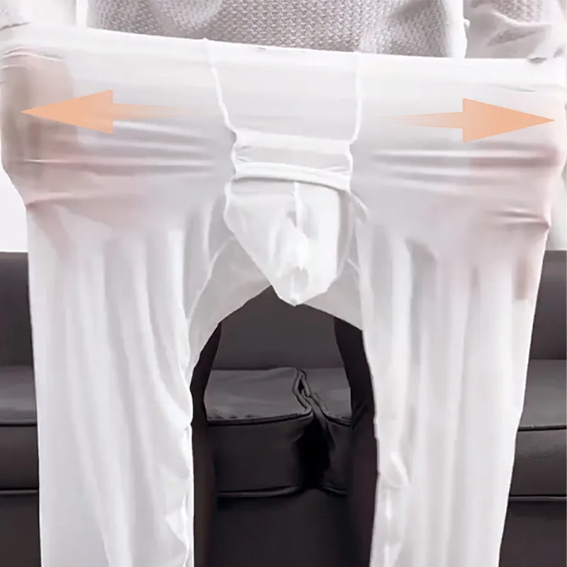 🔥New Hot Selling❤️‍🔥Men's Sexy Ultra-thin Sports Bottom Stockings Pants