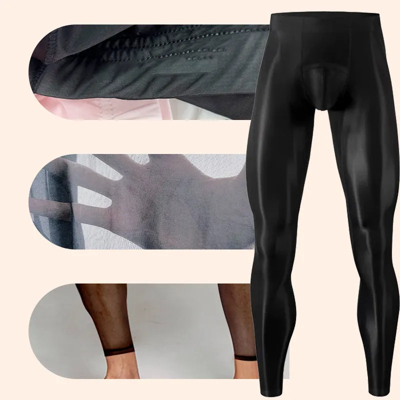 🔥New Hot Selling❤️‍🔥Men's Sexy Ultra-thin Sports Bottom Stockings Pants