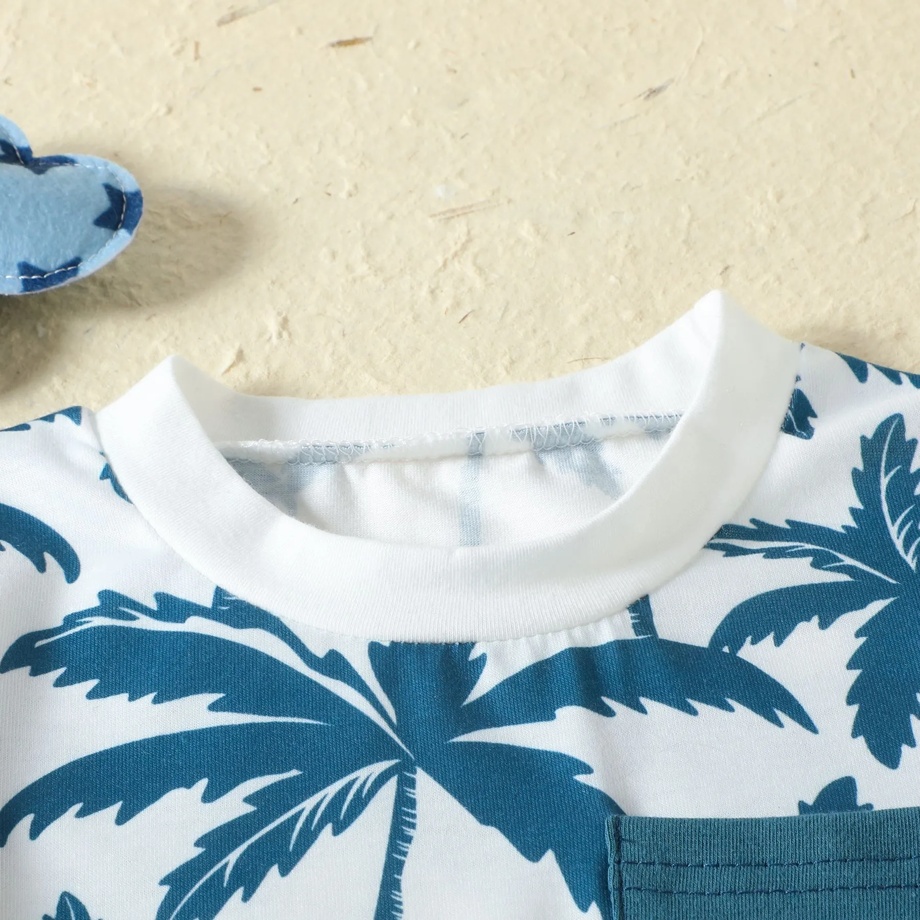 New Sports Style Tropical Rainforest Printing T-shirt Shorts Set