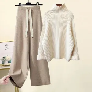 NEW Women’s 2 Piece Knit Loose Fit Lounge Set SZ XL