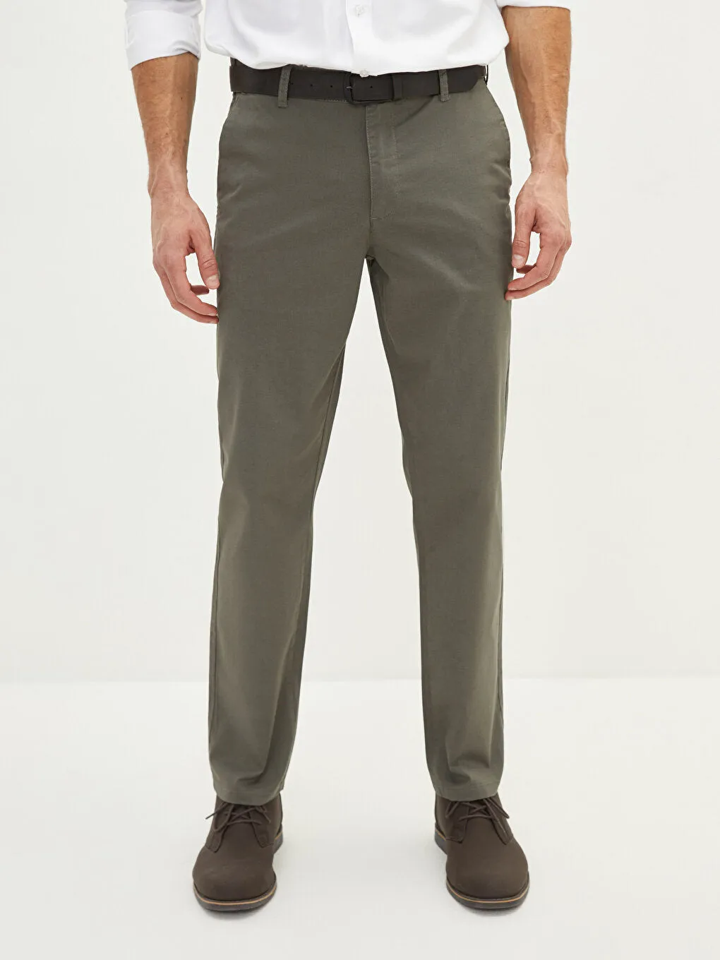 Normal Fit Gabardine Men's Chino Trousers