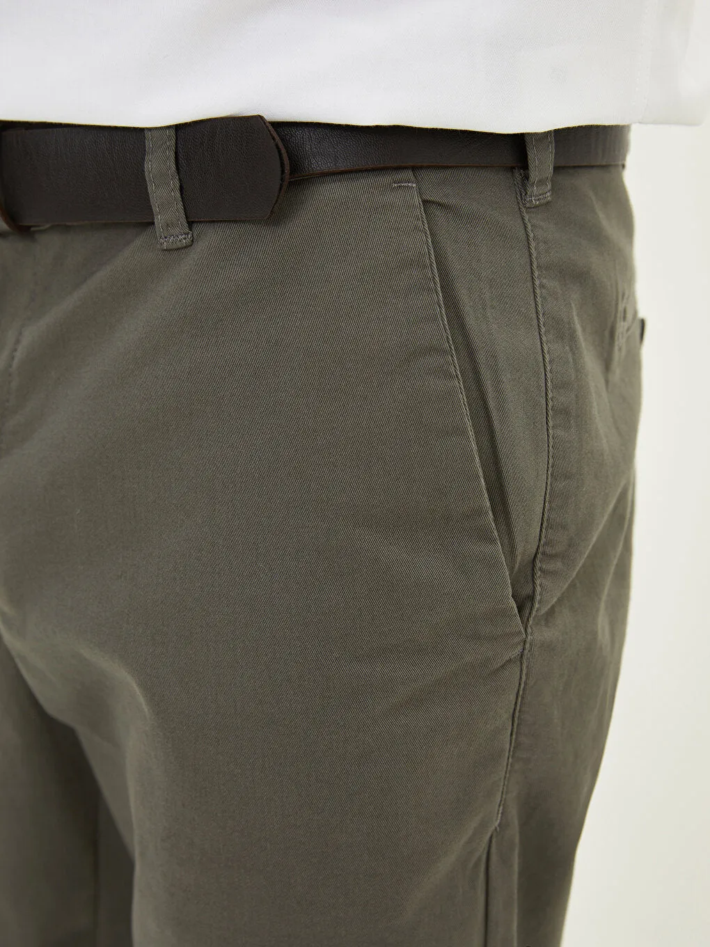 Normal Fit Gabardine Men's Chino Trousers