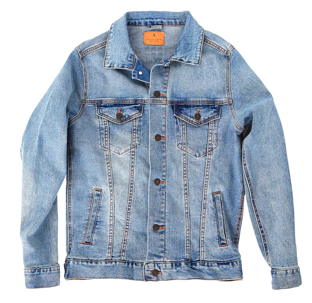 Norwegian Pattern by CatCoq Unisex Denim Jacket