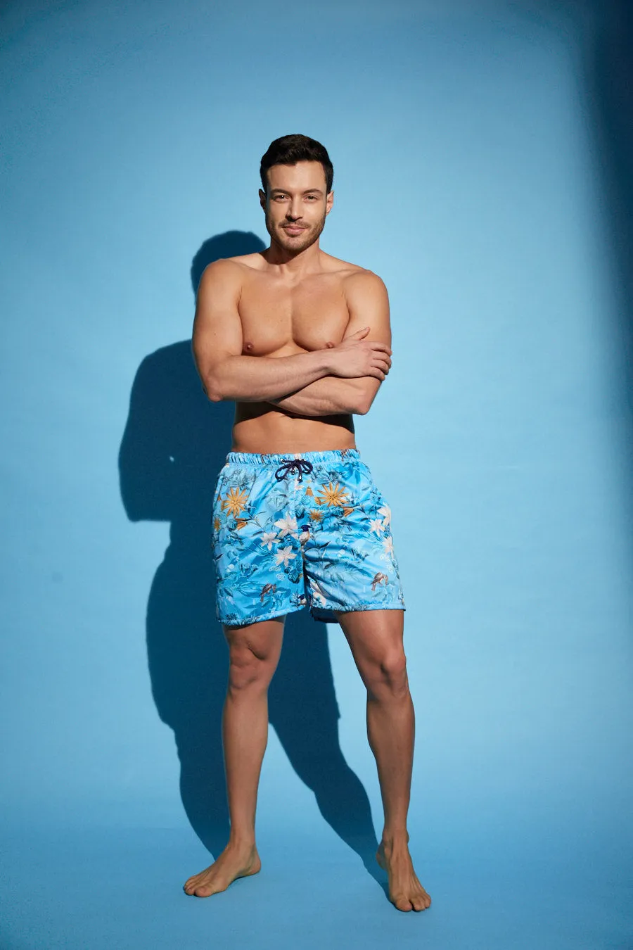 Pantaloneta de Hombre Azul 1001 0514