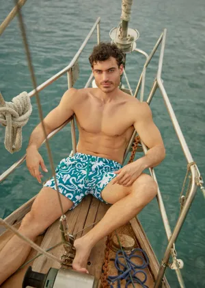 Pantaloneta de Hombre Verde 1001 0704