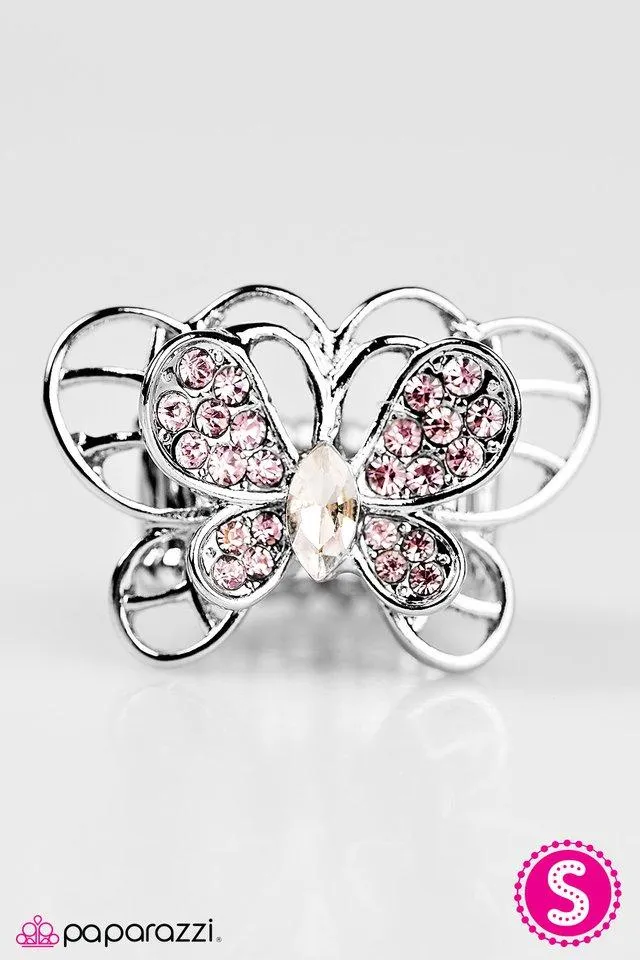 Paparazzi -Butterfly Banquet - Pink Ring