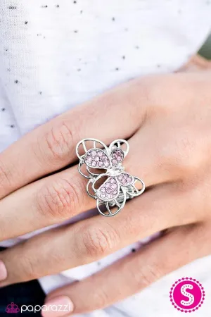 Paparazzi -Butterfly Banquet - Pink Ring