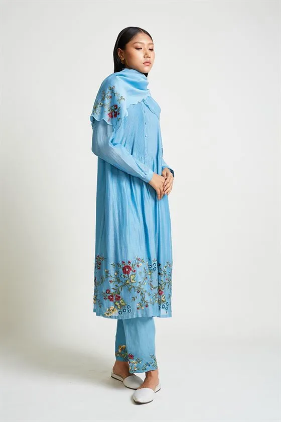Payal Pratap   -   Rock Garden Liriope Embroidered Kurta Pant Set (2pcs)
