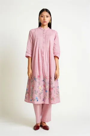 Payal Pratap   -   Rock Garden Phlox Embroidered Kurta Pant Set (2pcs)