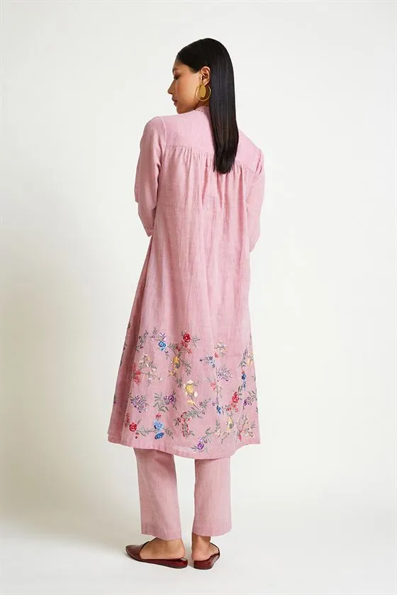 Payal Pratap   -   Rock Garden Phlox Embroidered Kurta Pant Set (2pcs)