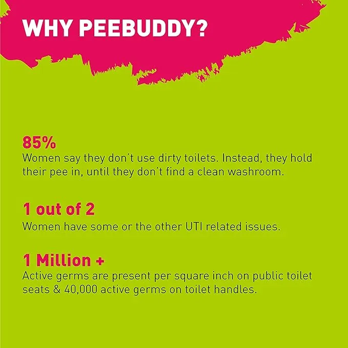 PeeBuddy 40 Funnels Portable Female Urination Device | Disposable Female Urinal Funnel | Travel, Camping, Hiking and Outdoor Activities | Discreet and Compact Stand and Pee Funnel for Women, Girls
