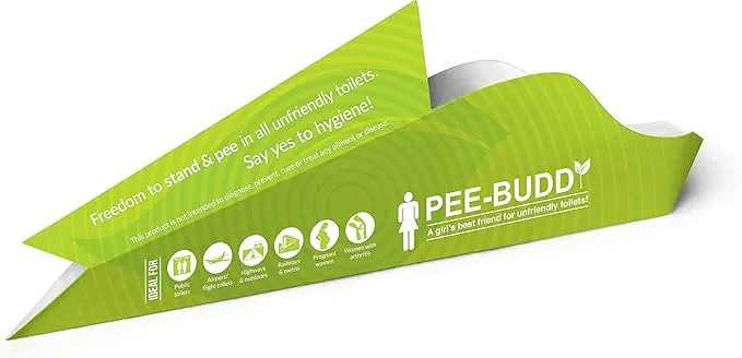 PeeBuddy 40 Funnels Portable Female Urination Device | Disposable Female Urinal Funnel | Travel, Camping, Hiking and Outdoor Activities | Discreet and Compact Stand and Pee Funnel for Women, Girls