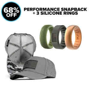 PERFORMANCE SNAPBACK   3 SILICONE RINGS