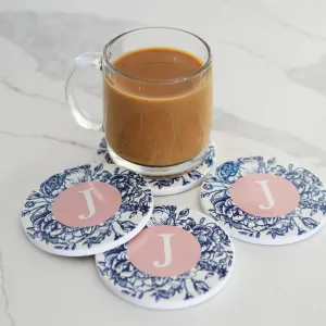 Personalized Ceramic Coasters Set, 4