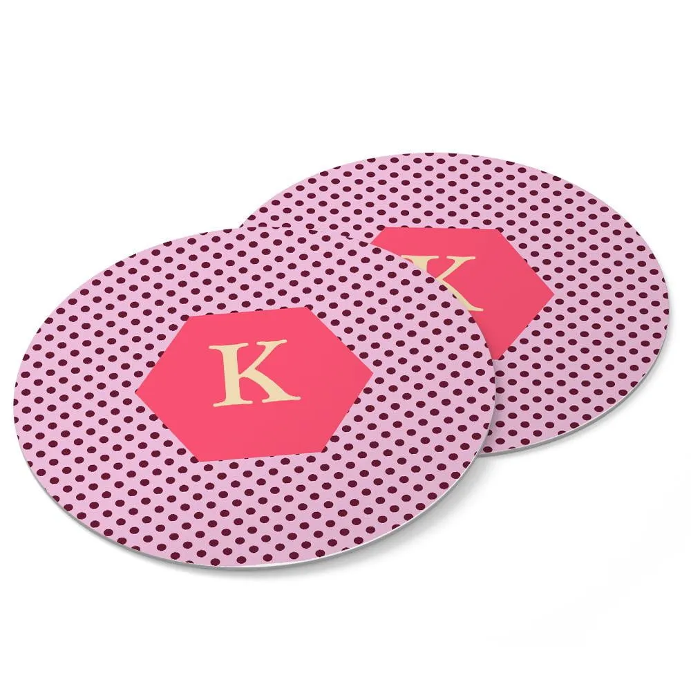 Personalized Ceramic Coasters Set, 4