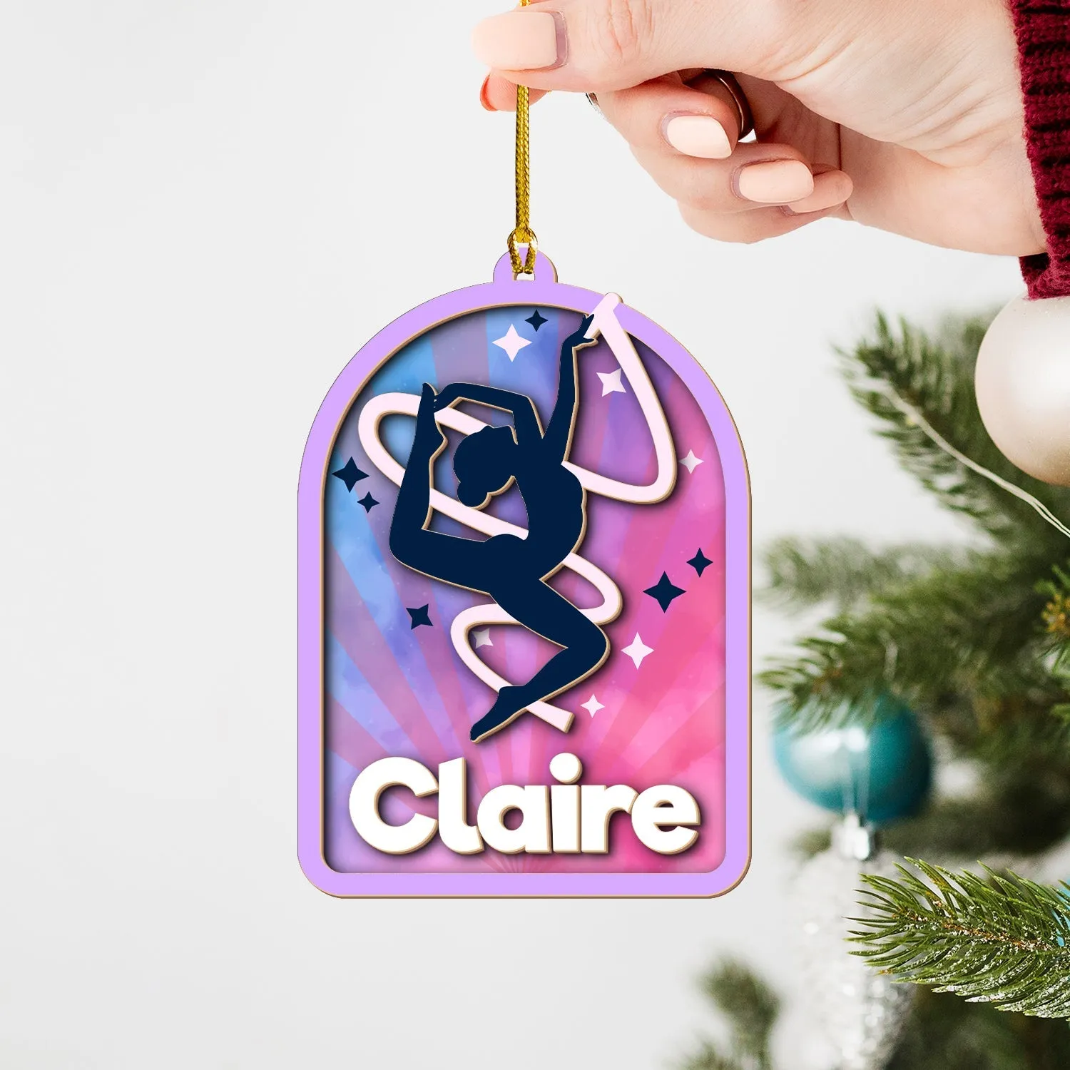 Personalized Sports Wood Ornament