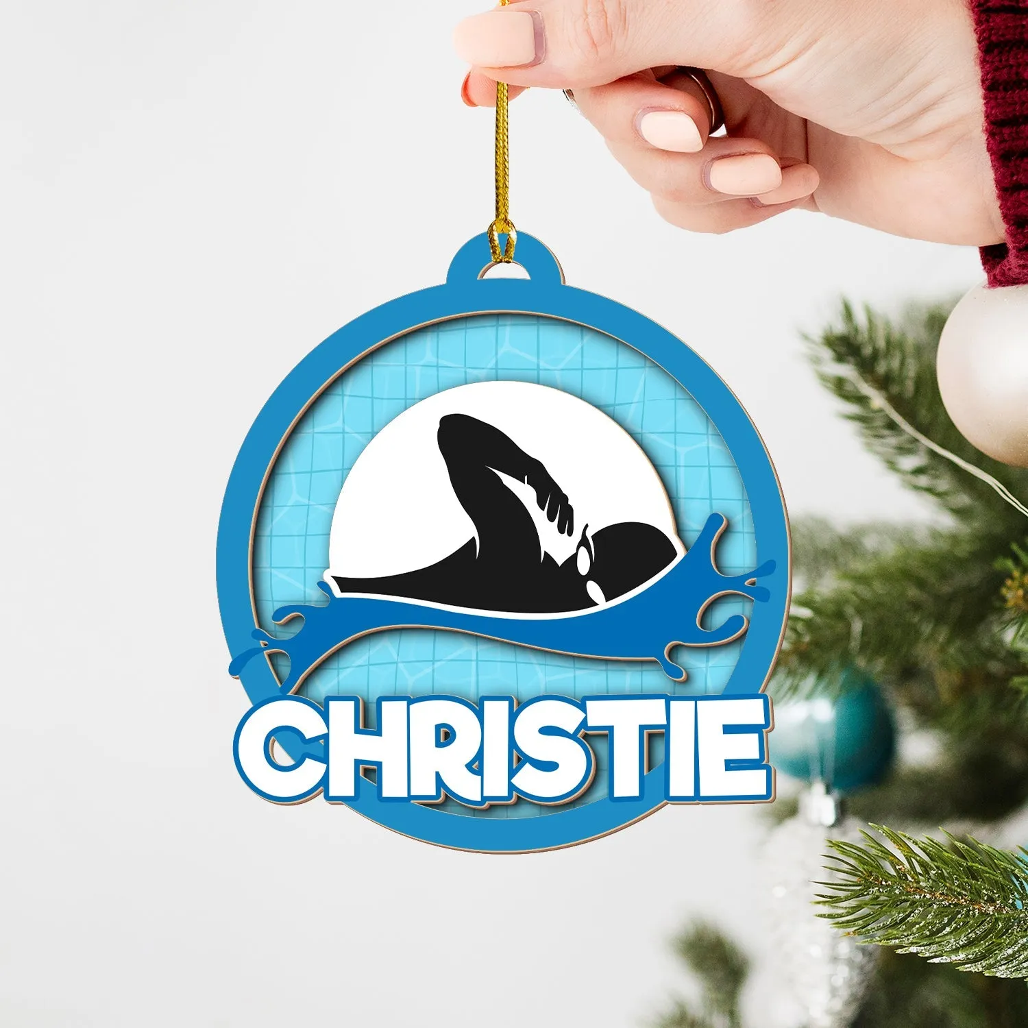 Personalized Sports Wood Ornament