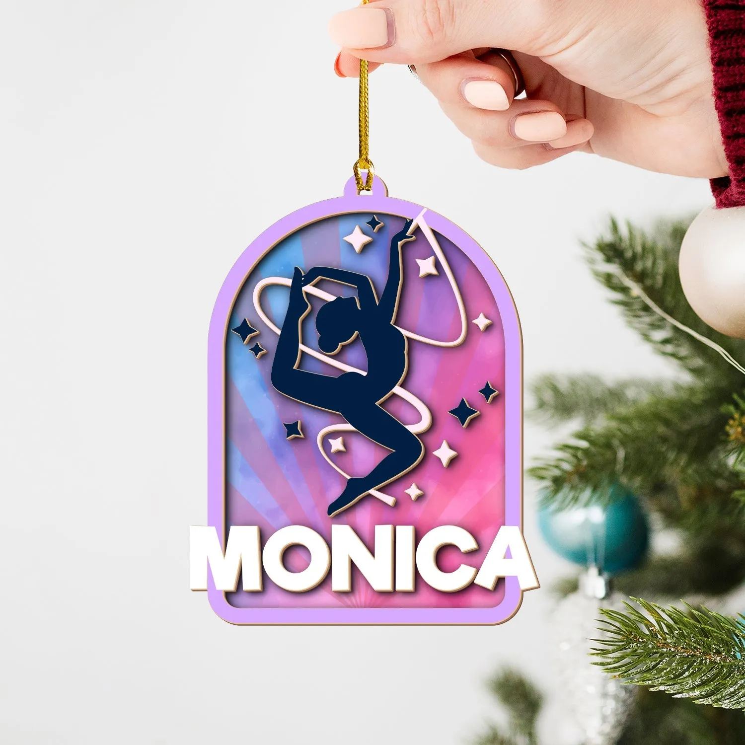 Personalized Sports Wood Ornament