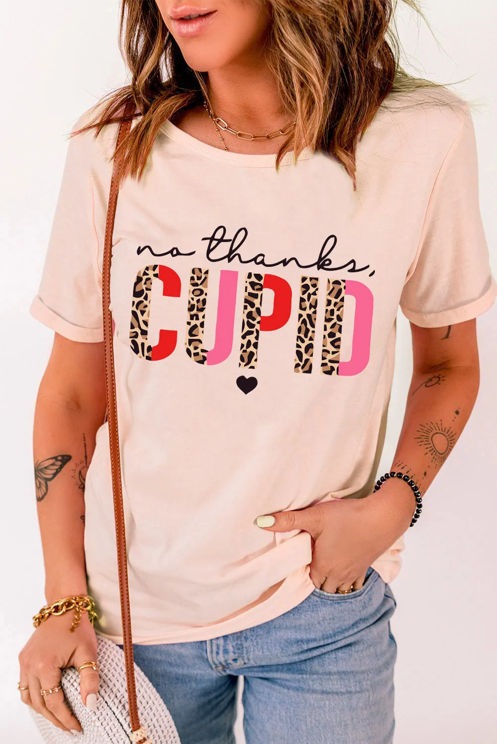 Pink No Thanks Cupid: The Perfect Anti-Valentine's Day Tee
