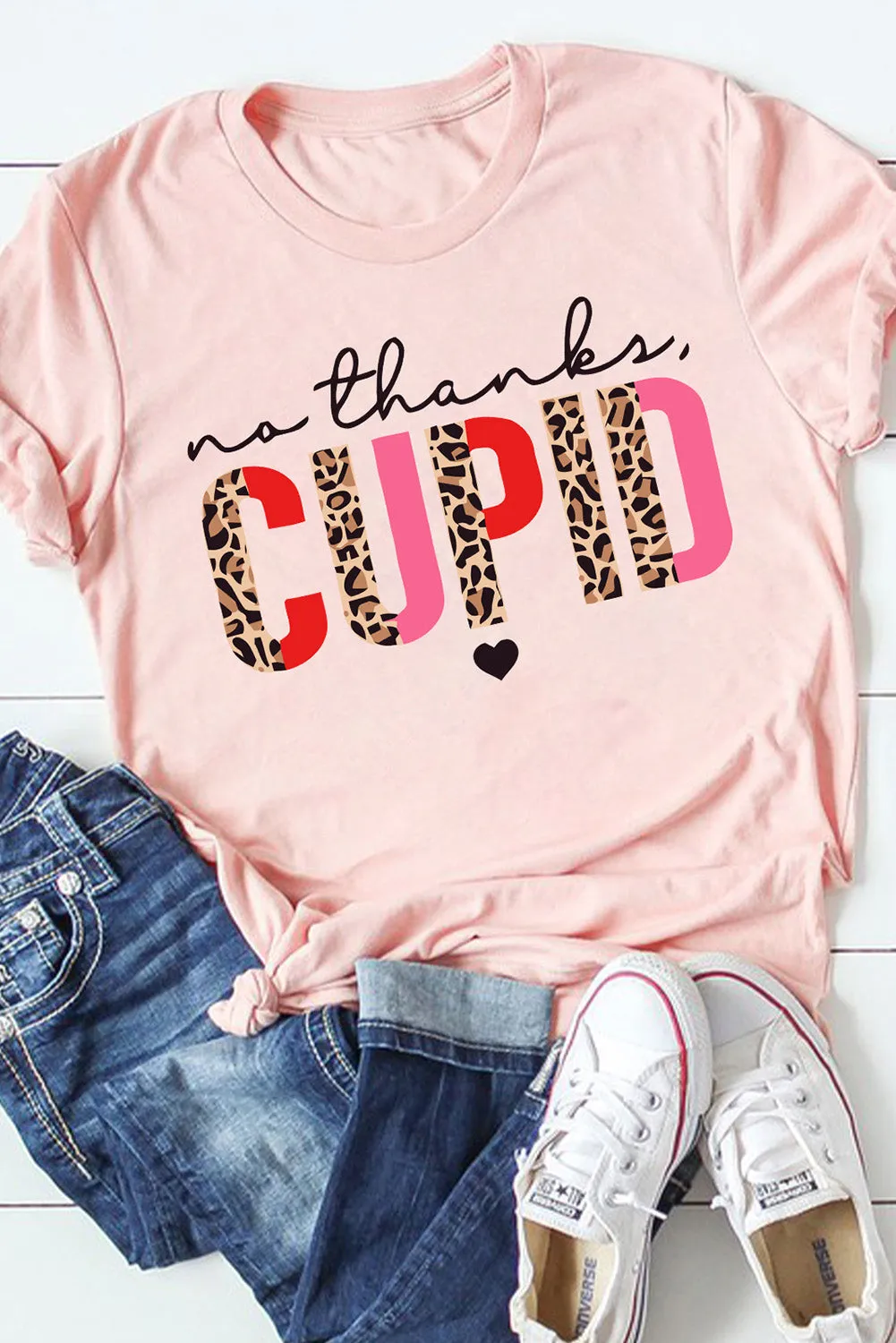 Pink No Thanks Cupid: The Perfect Anti-Valentine's Day Tee