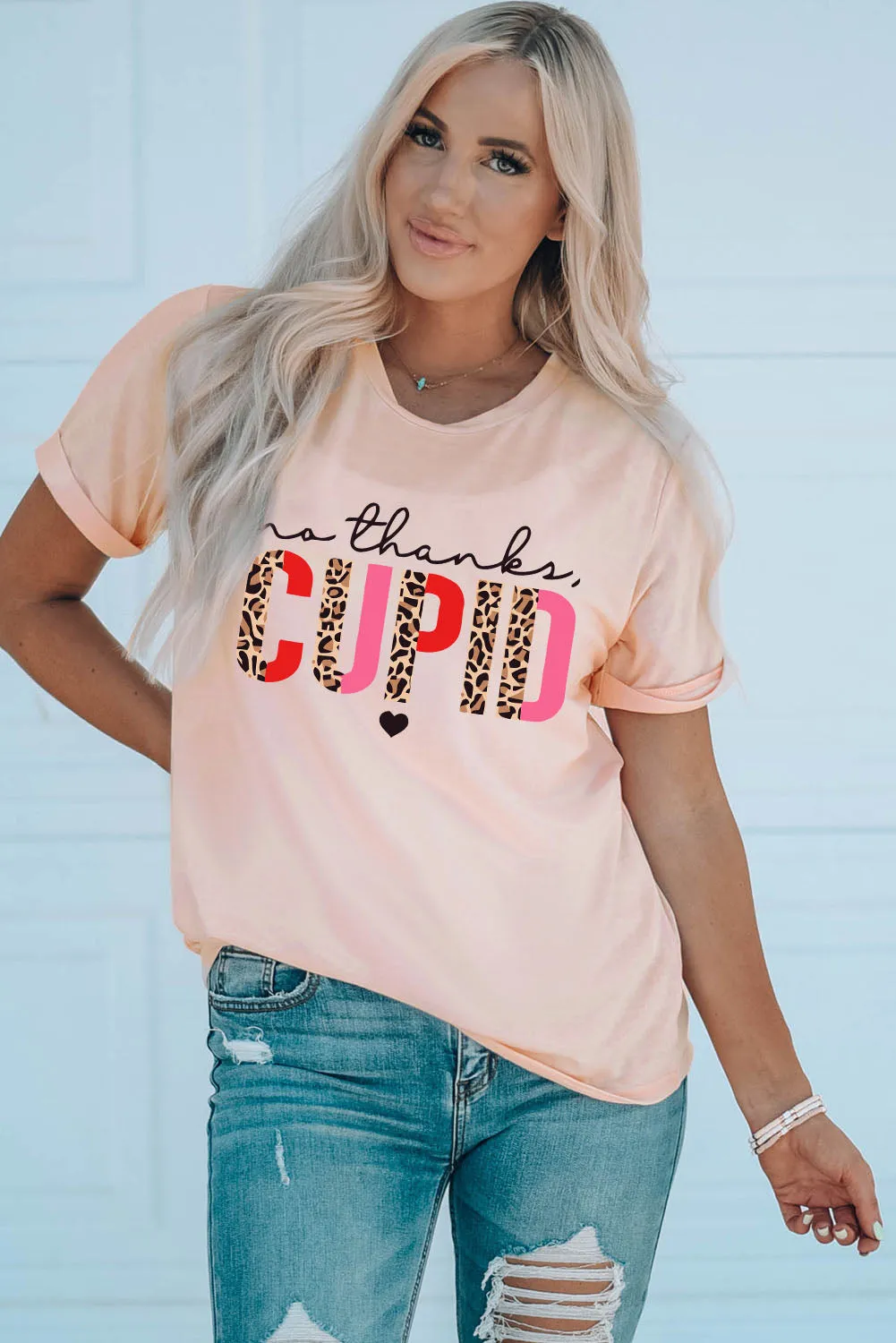 Pink No Thanks Cupid: The Perfect Anti-Valentine's Day Tee
