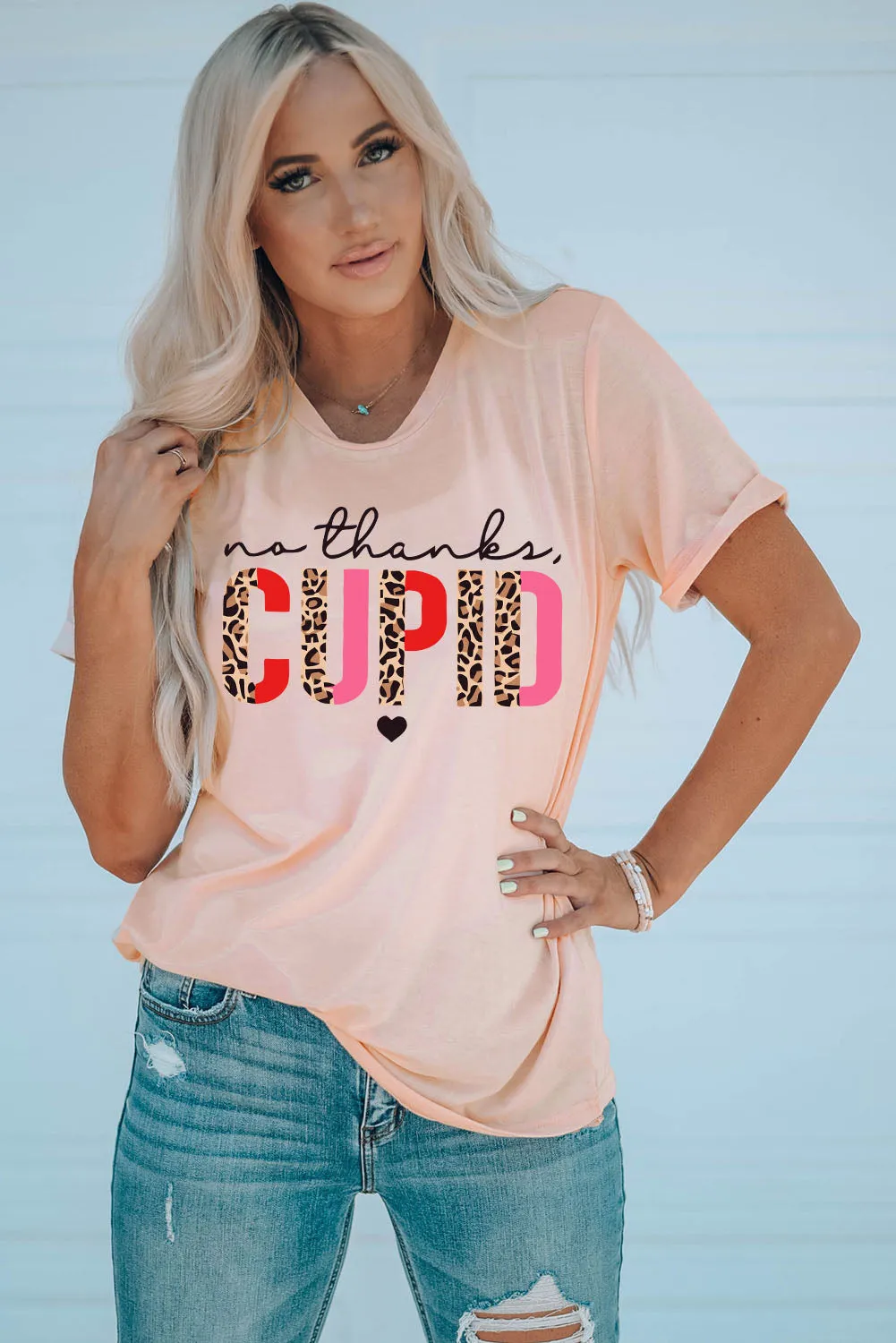Pink No Thanks Cupid: The Perfect Anti-Valentine's Day Tee