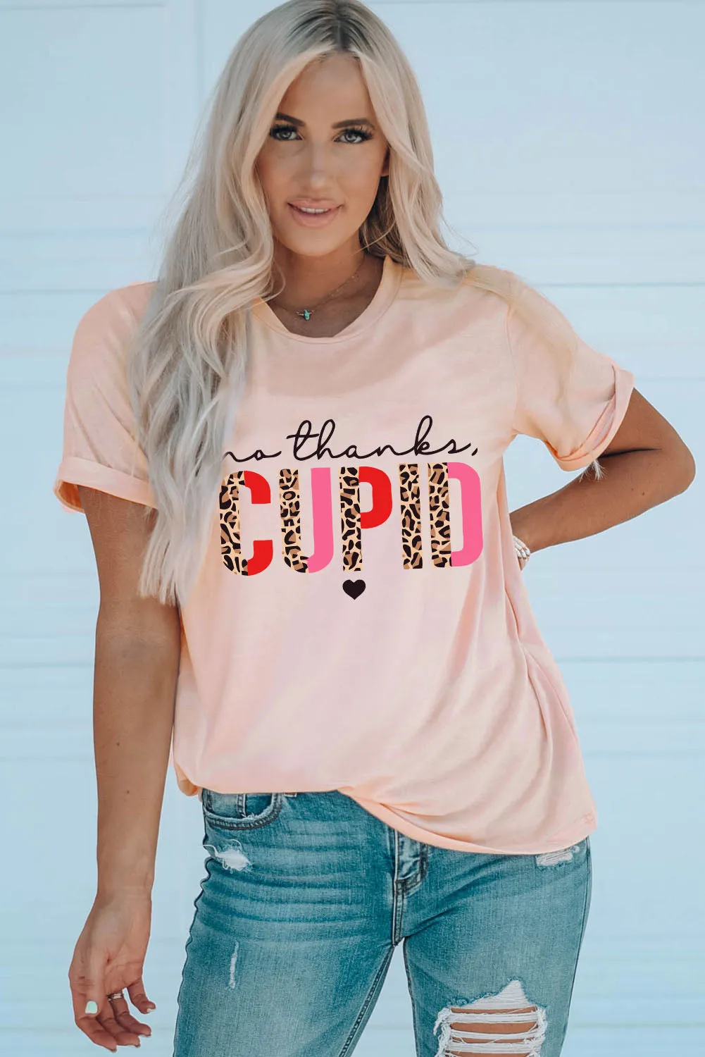 Pink No Thanks Cupid: The Perfect Anti-Valentine's Day Tee