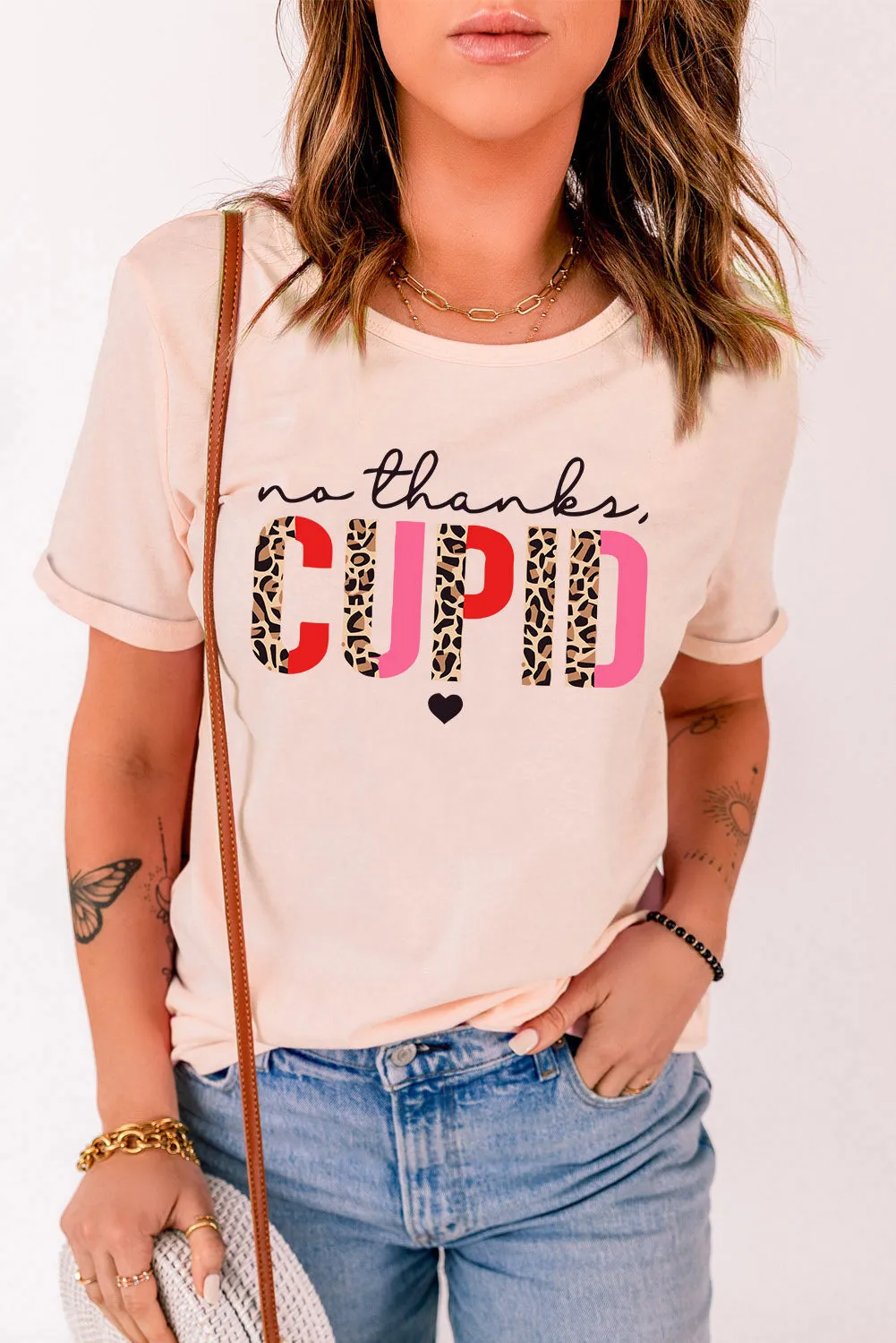 Pink No Thanks Cupid: The Perfect Anti-Valentine's Day Tee