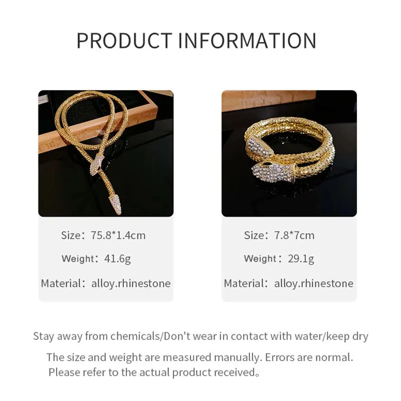 Popcorn Chain Snake Necklace Bangle