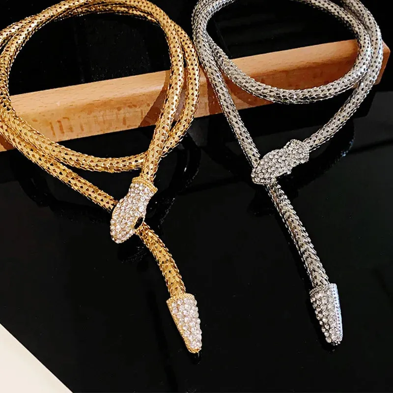 Popcorn Chain Snake Necklace Bangle