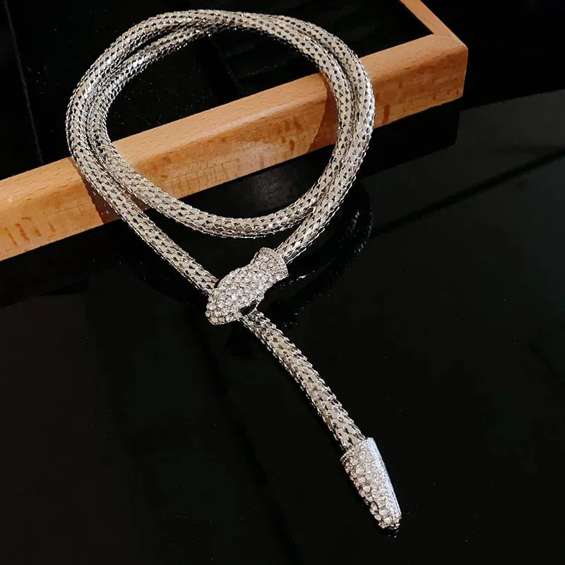 Popcorn Chain Snake Necklace Bangle