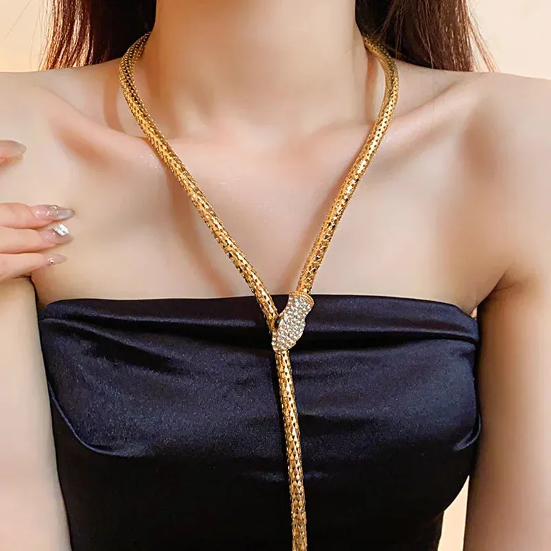 Popcorn Chain Snake Necklace Bangle