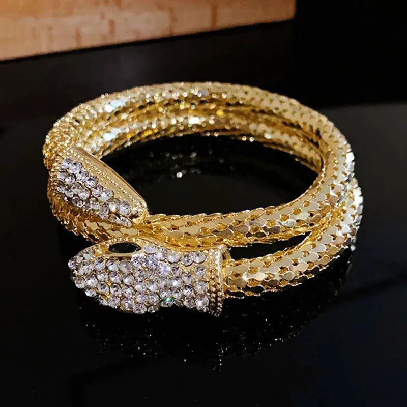 Popcorn Chain Snake Necklace Bangle