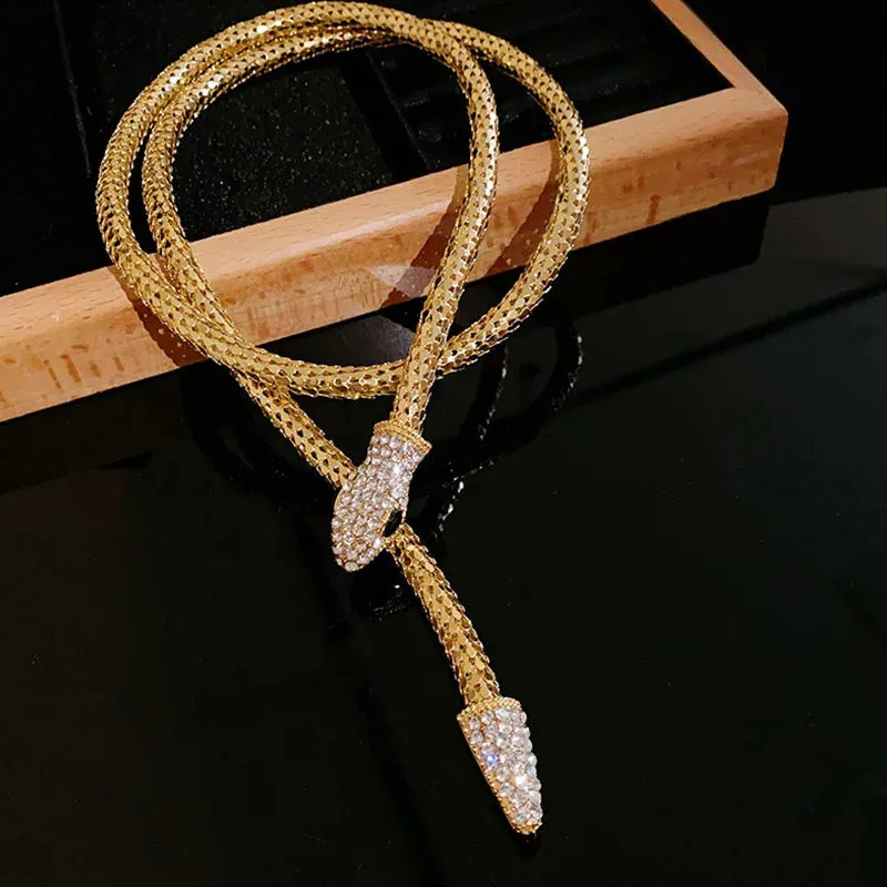 Popcorn Chain Snake Necklace Bangle