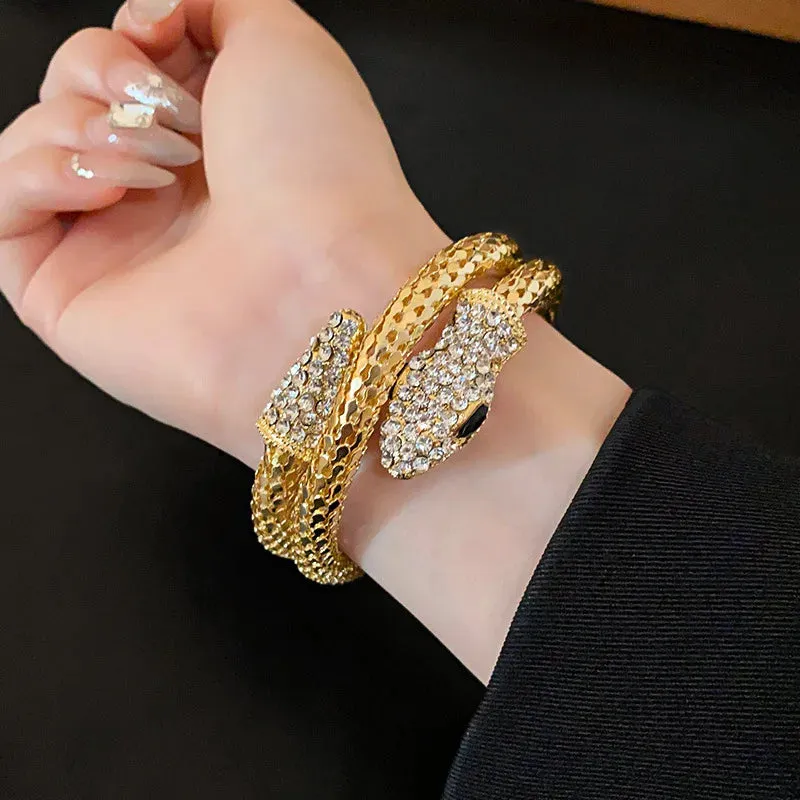 Popcorn Chain Snake Necklace Bangle
