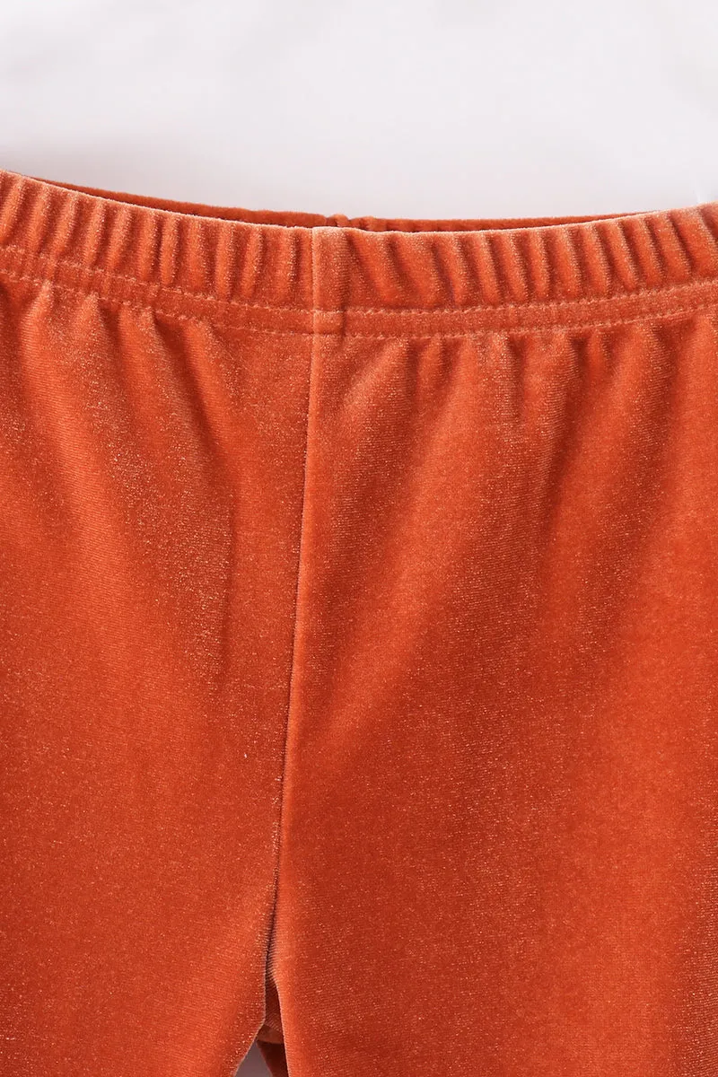 Premium Caramel Velvet Bell Pants