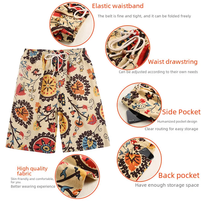 Printed Men's Beach Shorts