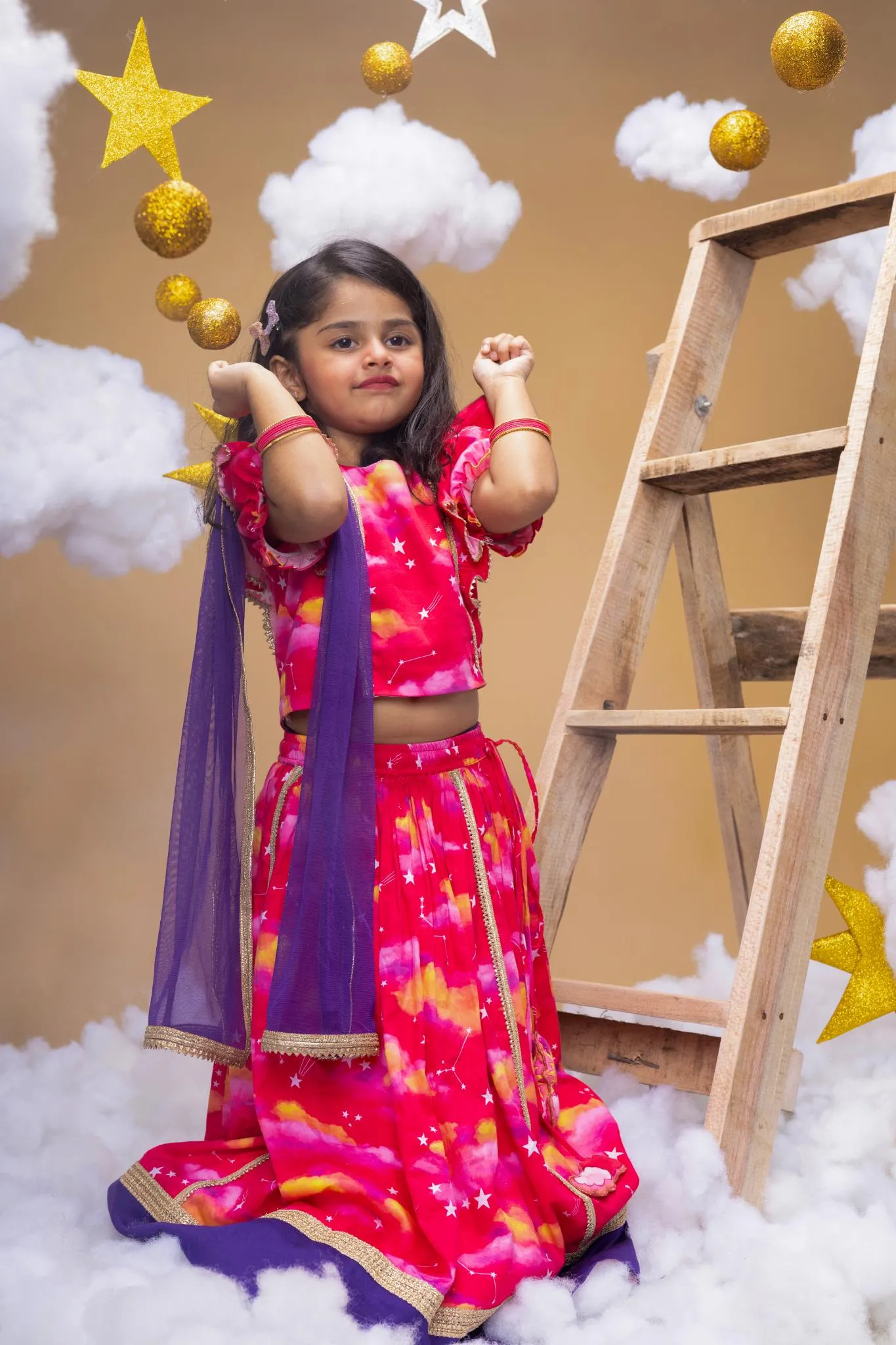 Promise Of A New Dawn - Lehenga, Blouse and Dupatta Set