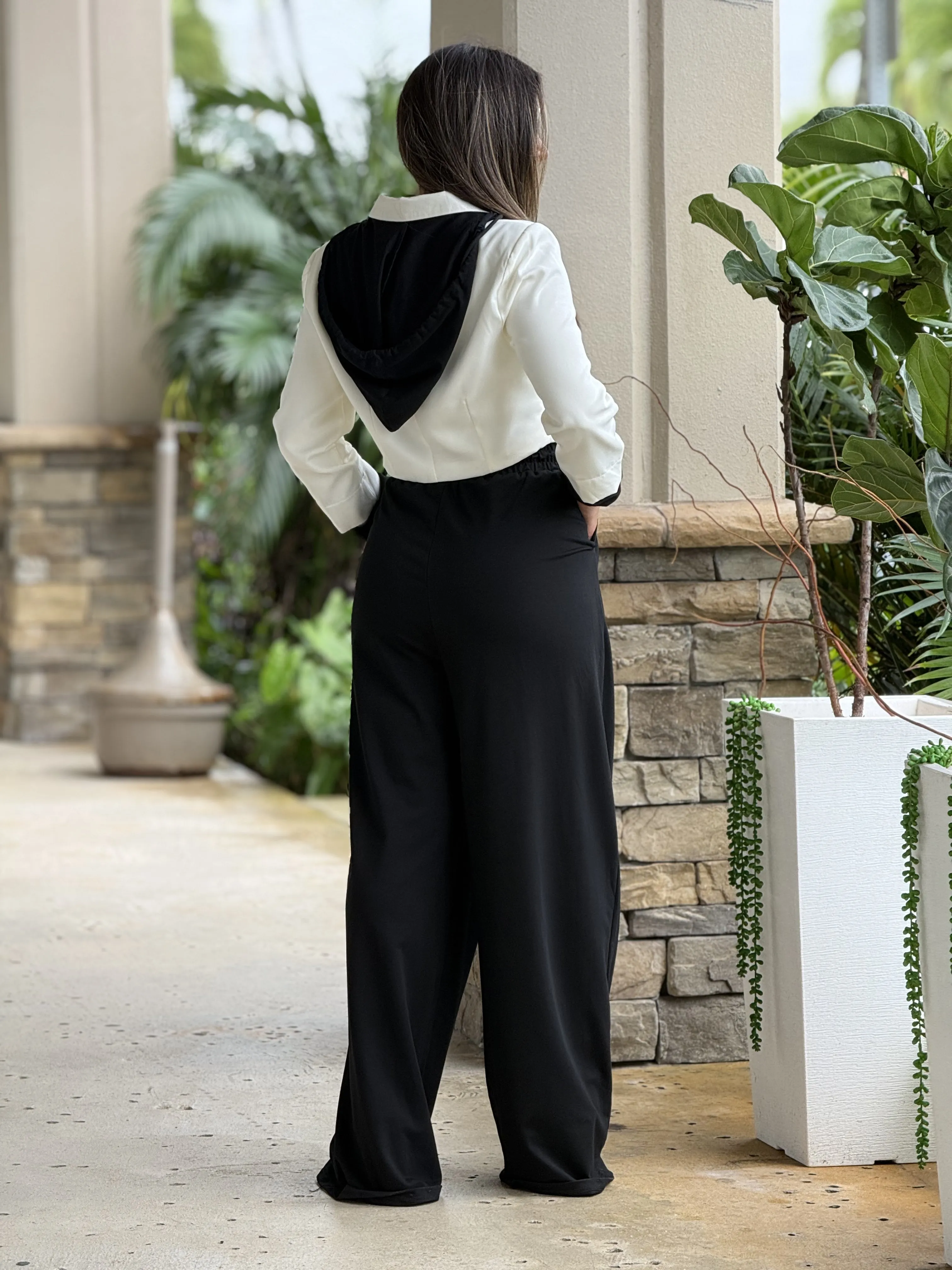 "Tammy" Crop Blazer And High Waisted Pants Set