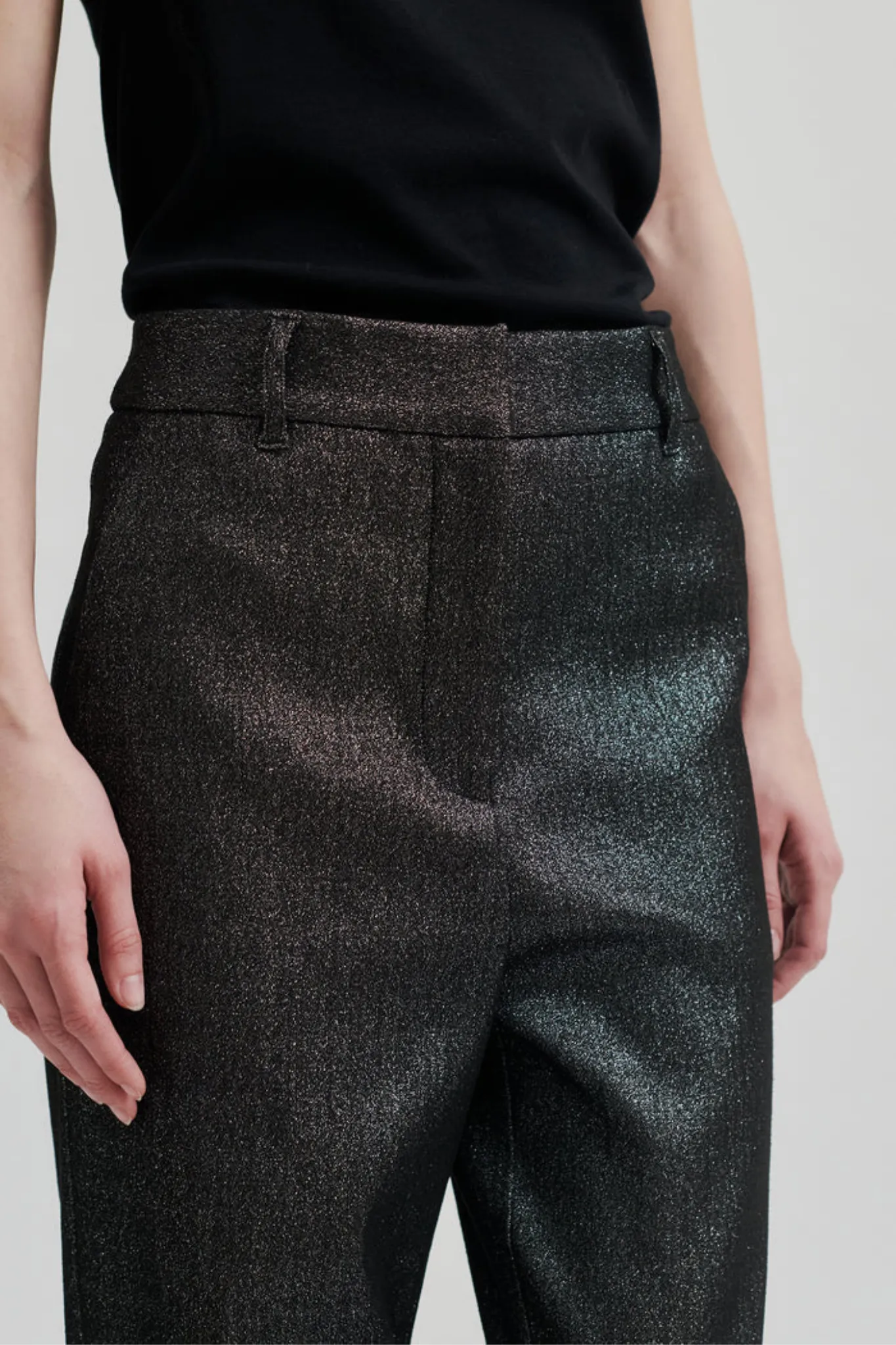RAVE PANTS - BLACK SILVER