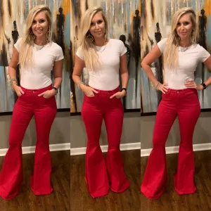 Red Bell Bottoms