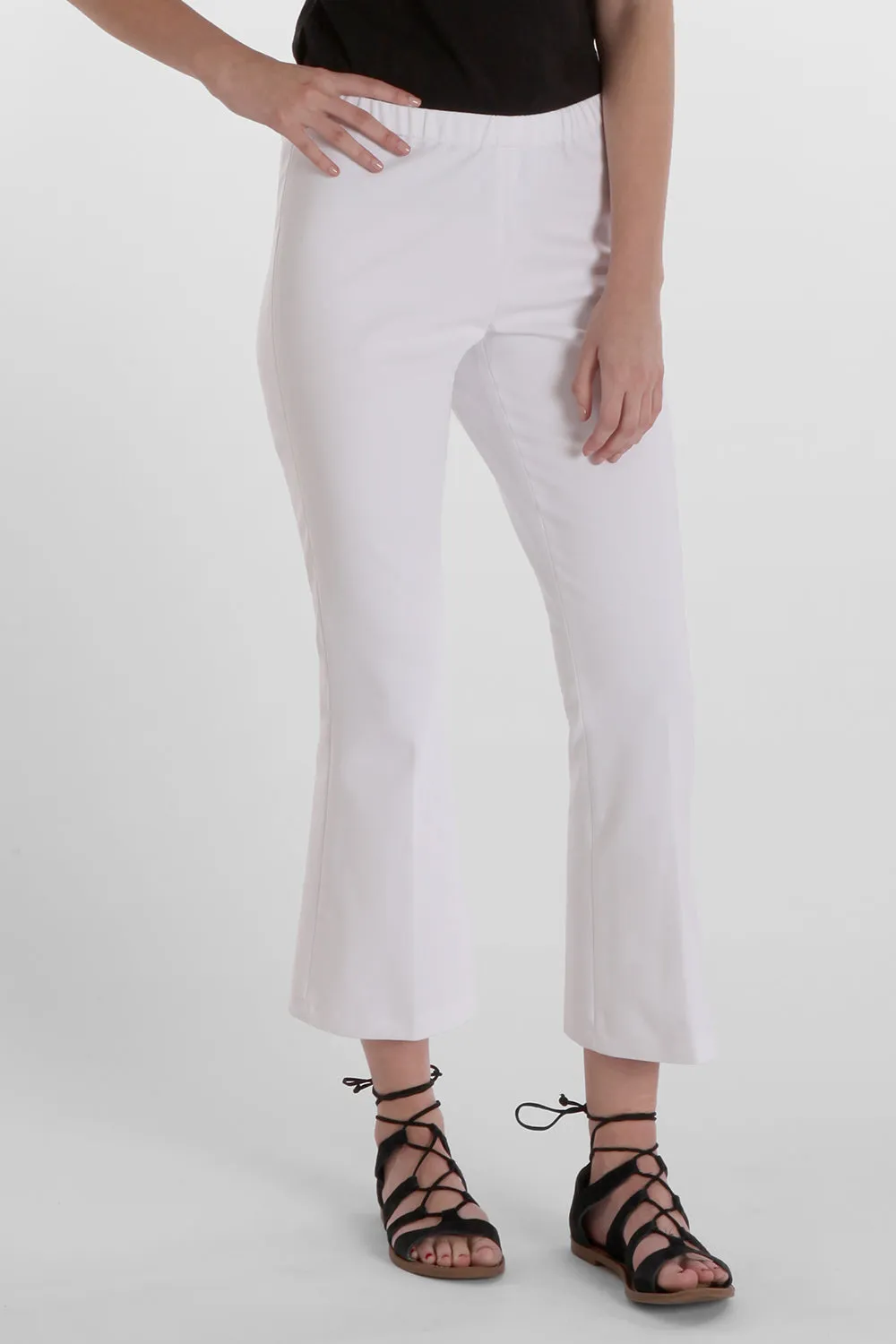 Regan Crop Flare - Blossom Twill: FINAL SALE