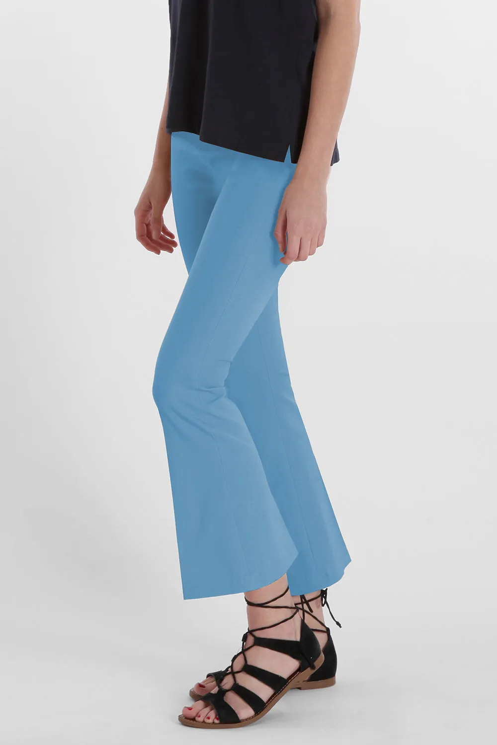 Regan Crop Flare - Blossom Twill: FINAL SALE