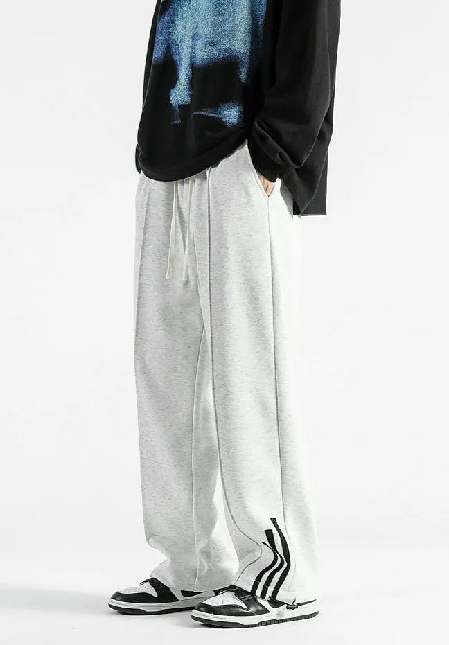 Retro Three-Bar Loose Sports Pants
