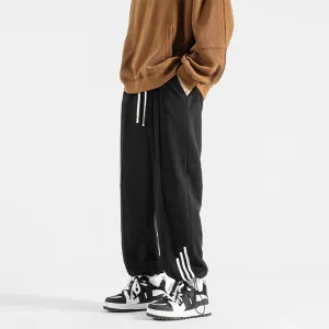 Retro Three-Bar Loose Sports Pants