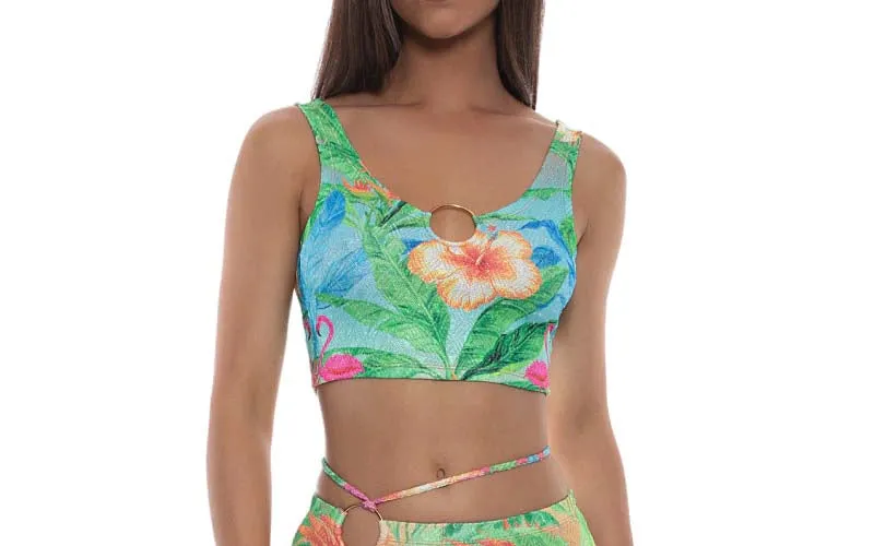 Ring Tank-Flared Pants Bikini ::RET