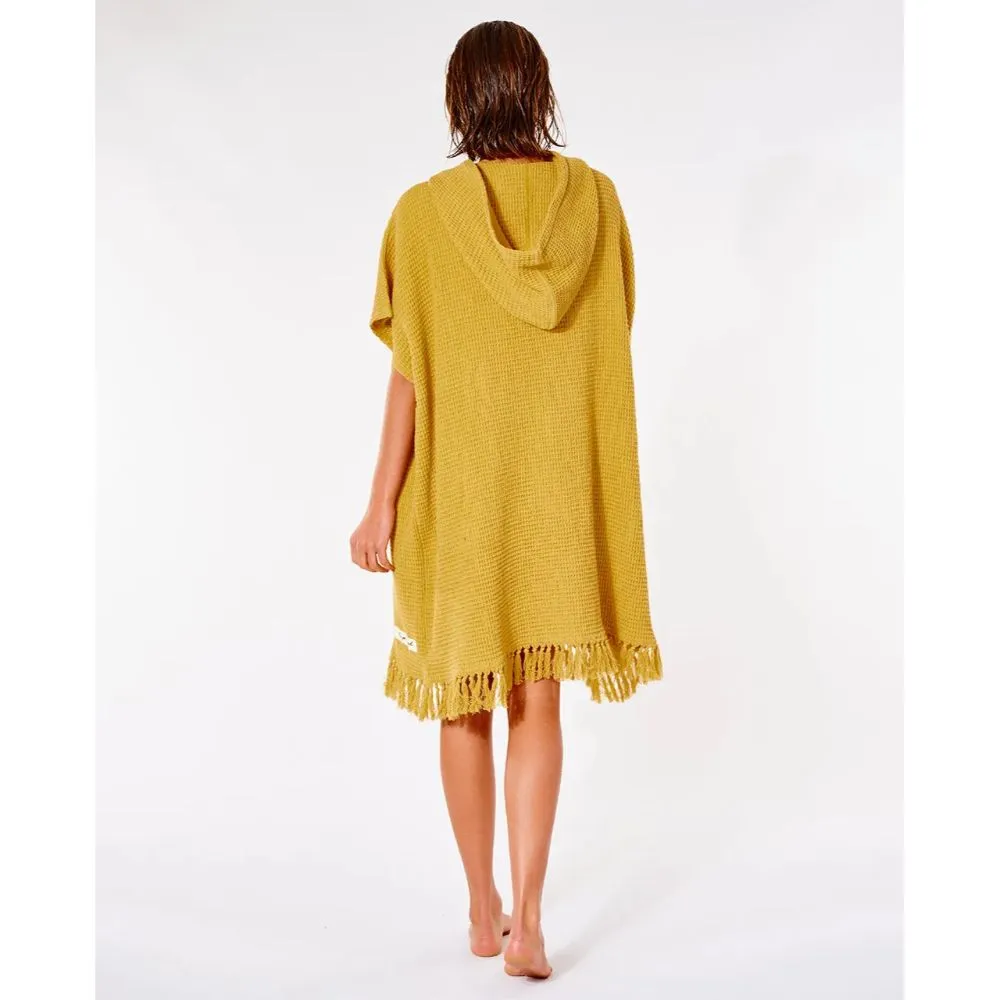 RIP CURL WOMEN'S STONEWASH HOODED TOWEL GOLD