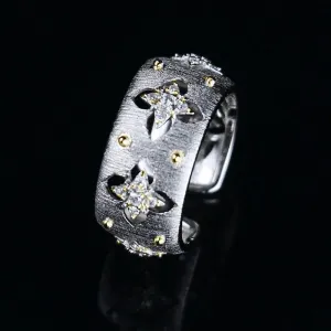 Royal Retro Drawing Hoop Earrings Women Silver Ring Jewelry