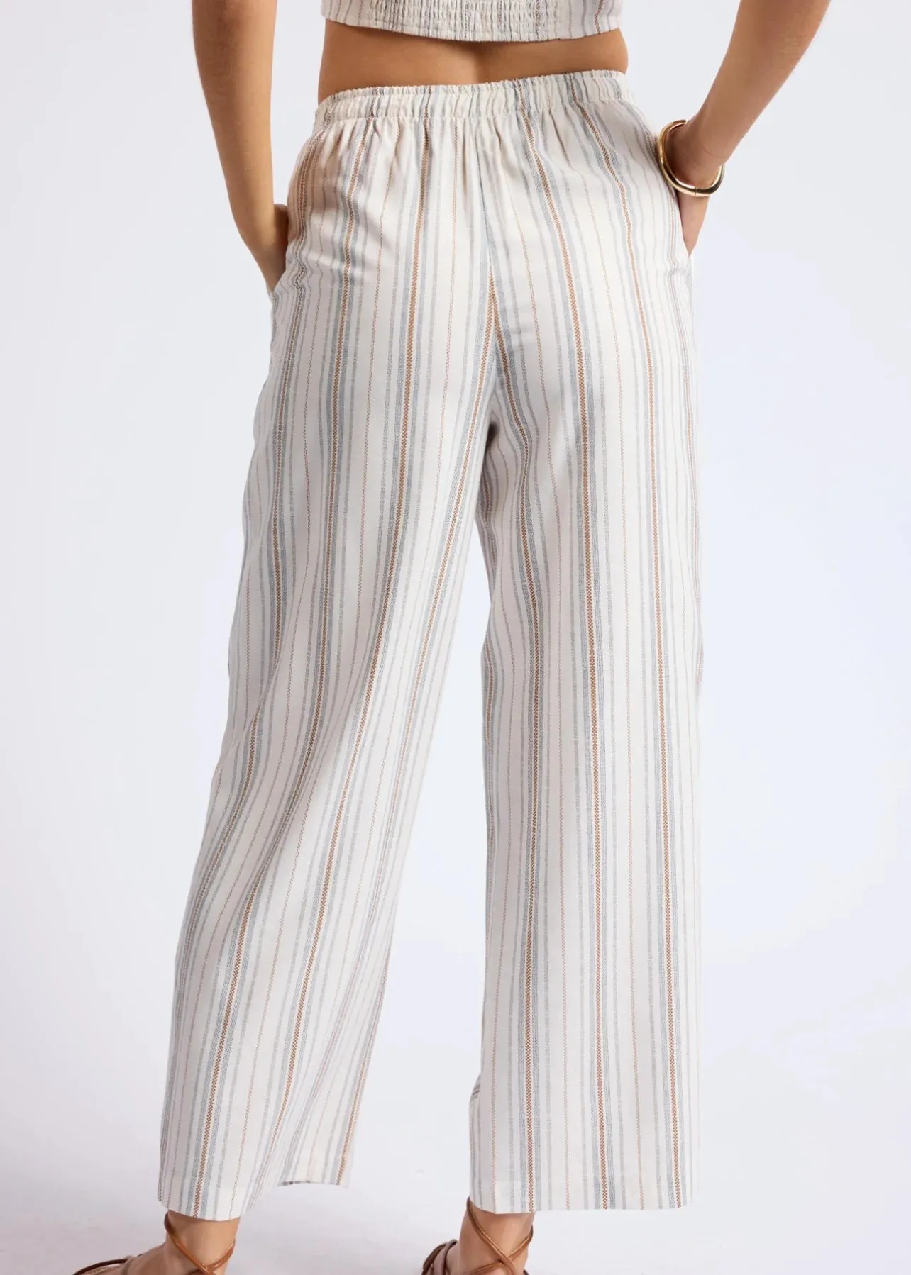 Sage the Label - Nopales Pull On Pant - Blue/Wht